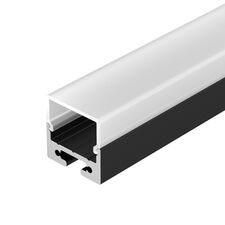 Arlight 027993 Профиль с экраном SL-LINE-2011M-2500 BLACK+OPAL SQUARE (Arlight, Алюминий) 027993