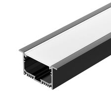 Arlight 036307 Профиль с экраном SL-LINIA62-F-2500 BLACK+OPAL (Arlight, Алюминий) 036307