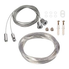 Arlight 019391(1) Подвес токопроводящий ARL-2x2m Set SILVER (Pad 9x2mm, 2x18AWG) (Arlight, провод 2x0,75) 019391(1)