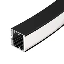 Arlight 026599 Профиль SL-ARC-3535-D1500-W90 BLACK (1180мм, дуга 1 из 4) (Arlight, Алюминий) 026599