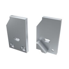 Arlight 026734 Заглушка для ALM-GLASS-10 левая с отверстием (Arlight, Металл) 026734
