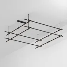 Arlight 048550 Трек ART-APRIORI-QUADRAT-2-ROD-400-2000x2000 (BK) (Arlight, IP20 Металл, 3 года) 048550