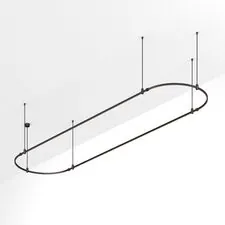Arlight 048513 Трек ART-APRIORI-OVAL-ROD-800-4000x1000 (BK) (Arlight, IP20 Металл, 3 года) 048513