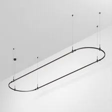 Arlight 048510 Трек ART-APRIORI-OVAL-HANG-4000x1000 (BK) (Arlight, IP20 Металл, 3 года) 048510