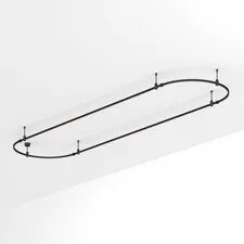 Arlight 048511 Трек ART-APRIORI-OVAL-ROD-200-4000x1000 (BK) (Arlight, IP20 Металл, 3 года) 048511