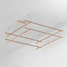 Arlight 048548 Трек ART-APRIORI-QUADRAT-2-ROD-400-2000x2000 (GD) (Arlight, IP20 Металл, 3 года) 048548