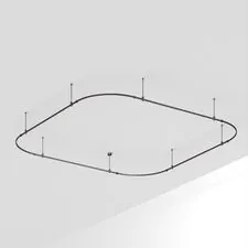 Arlight 048518 Трек ART-APRIORI-QUADRAT-SOFT-ROD-400-3500x3500 (BK) (Arlight, IP20 Металл, 3 года) 048518