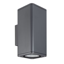 Arlight 046195 Светильник LGD-EVO-WALL-TWIN-S100x100-2x12W Warm3000 (GR, 44 deg, 230V) (Arlight, IP54 Металл, 3 года) 046195