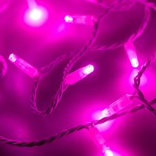Arlight 025822 Светодиодная гирлянда ARD-STRING-CLASSIC-10000-WHITE-100LED-FLASH PINK (230V, 7W) (Ardecoled, IP65) 025822