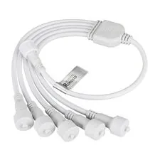 Arlight 031805 Коннектор питания ARD-CLASSIC-SYNC-RGB White (230V, 5 ports) (Ardecoled, Закрытый) 031805