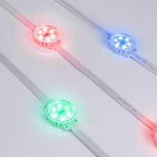 Arlight 028882 Модуль управляемый SOLEX-DMX-3535-6-24V RGB 120deg (D40x16mm, 1,5W, IP67) (Arlight, Пластик, 3 года) 028882