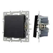 Arlight 043719 Механизм выключателя одноклавишный перекрёстный SWT-MKX1-PL-BK (250V, 16A) (Arlight, -) 043719