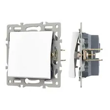 Arlight 043710 Механизм выключателя одноклавишный непроходной SWT-MK01-PL-WH (250V, 16A) (Arlight, -) 043710