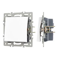Arlight 043710 Механизм выключателя одноклавишный непроходной SWT-MK01-PL-WH (250V, 16A) (Arlight, -) 043710