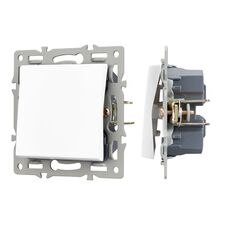 Arlight 043718 Механизм выключателя одноклавишный перекрёстный SWT-MKX1-PL-WH (250V, 16A) (Arlight, -) 043718