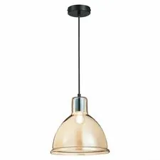 EVOLUCE SLE114723-01 Подвес Черный/Янтарный E27 1*60W