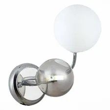 EVOLUCE SLE220911-02 Светильник настенный Хром/Белый, Дымчатый G9 2*5W
