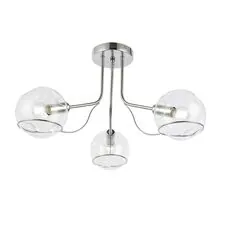 EVOLUCE SLE102502-03 Светильник потолочный Хром/Прозрачный E14 3*40W