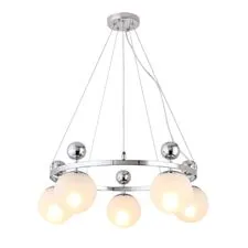 EVOLUCE SLE106103-05 Светильник подвесной Хром/Белый E27 5*60W