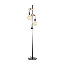 EVOLUCE SL1142.405.01 Светильник напольный Черный, Светлое дерево E27 2*60W