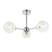 EVOLUCE SLE102702-03 Светильник потолочный Хром/Прозрачный, Матовый никель E14 3*40W