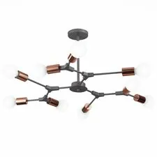 EVOLUCE SLE106403-09 Светильник потолочный Серый, Розовое золото E27 9*60W