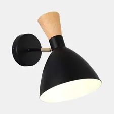 EVOLUCE SLE1256-401-01 Светильник настенный Черный/Черный, Светлое дерево, Золотистый E14 1*40W