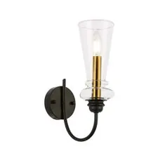 EVOLUCE SLE112401-01 Светильник настенный Черный/Прозрачный E14 1*40W