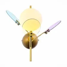EVOLUCE SLE2502-201-01 Светильник настенный Золотистый/Разноцветный G9 1*5W