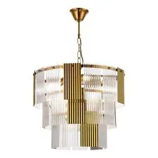 EVOLUCE SLE1123-303-07 Светильник подвесной Латунь/Золотистый, Прозрачный E14 7*40W