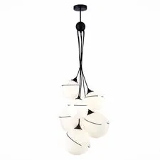 EVOLUCE SLE103143-06 Светильник подвесной Черный/Белый E27 6*60W
