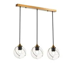 EVOLUCE SLE103103-03 Светильник подвесной Золотистый/Прозрачный E27 3*60W