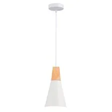 EVOLUCE SLE125153-01 Подвес Белый/Белый, Светлое дерево E14 1*40W