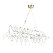 ST LUCE SL6603.203.23 Светильник подвесной ST-Luce Золотистый/Прозрачный LED 1*23W 4000K