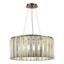 ST LUCE SL1516.303.08 Светильник подвесной ST-Luce Бронза, Прозрачный/Белый алебастр E14 8*40W
