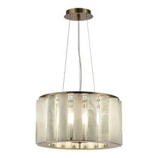 ST LUCE SL1516.303.06 Светильник подвесной ST-Luce Бронза, Прозрачный/Белый алебастр E14 6*40W