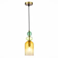 ST LUCE SL2000.213.01 Подвес ST-Luce Золотистый/Янтарный E14 1*40W