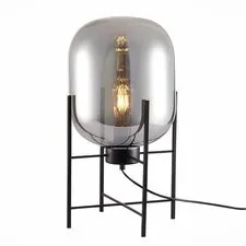 ST LUCE SL1050.704.01 Прикроватная лампа ST-Luce Черный/Дымчатый E27 1*40W