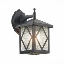 ST LUCE SL084.411.01 Светильник уличный настенный ST-Luce Черный/Черный, Прозрачный E27 1*60W