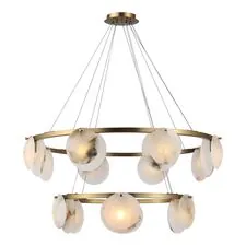 ST LUCE SL1520.303.14 Светильник подвесной ST-Luce Латунь/Алебастр G9 14*5W 4000K