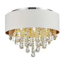 ST LUCE SL1350.502.06 Светильник потолочный ST-Luce Хром/Белый, Золотистый, Прозрачный E14 6*40W