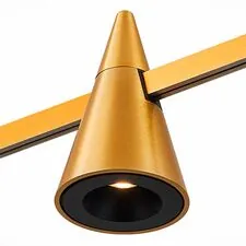 ST LUCE ST813.246.05 Магнитный трековый светильник FARM Золотистый LED 1*5W 4000K 272Lm Ra90 60 IP20 D70xH1