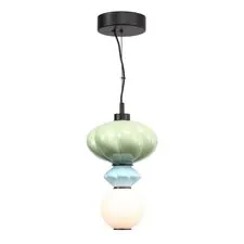 ST LUCE SL6134.403.01 Светильник подвесной ST-Luce черный/зелёный, синий, опаловый LED 1*8W 3000K