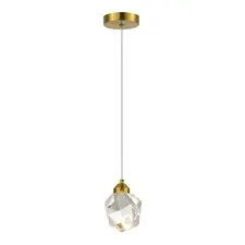 ST LUCE SL6114.203.01.1 Подвес ST-Luce Золотистый/Прозрачный LED 1*3W 3000K