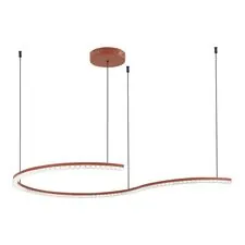 ST LUCE SL1018.603.01 Светильник подвесной ST-Luce терракотовый/прозрачный LED 1*65W 4000K