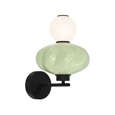 ST LUCE SL6134.401.01 Светильник настенный ST-Luce черный/зелёный, опаловый LED 1*8W 3000K