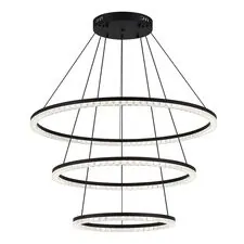 ST LUCE SL1018.403.03 Светильник подвесной ST-Luce черный/прозрачный LED 3*130W 4000K