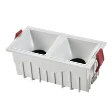 ST LUCE ST757.548.20 Светильник встраиваемый. Белый LED 2*10W 60° IP20 L65xW126xH52 85-265V В комплекте