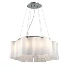 ST LUCE SL116.503.06 Люстра подвесная ST-Luce Серебристый/Белый E27 6*60W