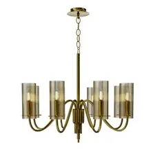 ST LUCE SL2005.303.08 Светильник подвесной ST-Luce латунь/коньячный E14 8*40W